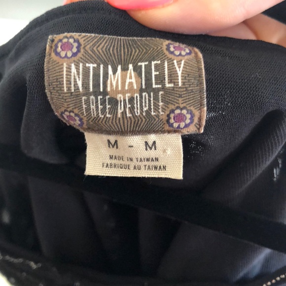 Free People tank top with silver metallic detail! - Picture 3 of 4